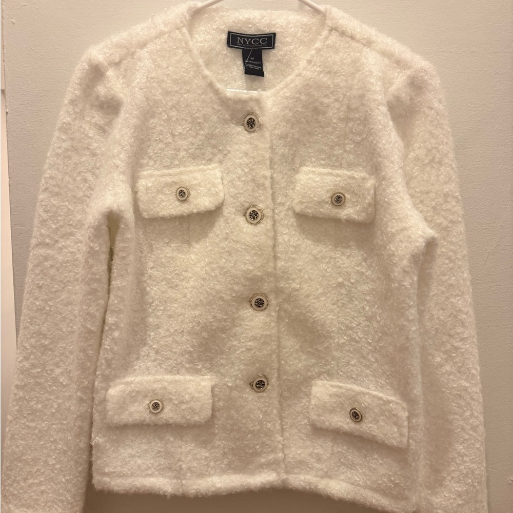 NYC Women's Cream Teddy Jacket